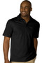 Men's Dry Mesh Hi-Performance Short Sleeve Polo Shirt in Black - Available in Men's Sizes SMALL  to  6XL  - Item  # 750-1576