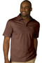 Men's Dry Mesh Hi-Performance Short Sleeve Polo Shirt in Espresso - Available in Men's Sizes SMALL  to  6XL  - Item  # 750-1576