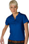 Female Dry Mesh Hi-Performance Short Sleeve Polo Shirt in Royal Blue - Available in Female Sizes XXS  to  3XL  - Item  # 750-5576