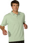 Men's Dry Mesh Hi-Performance Tip Collar Short Sleeve Polo Shirt in Cucumber - Available in Men's Sizes SMALL  to  6XL  - Item  # 750-1575