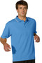 Men's Dry Mesh Hi-Performance Tip Collar Short Sleeve Polo Shirt in Marina Blue - Available in Men's Sizes SMALL  to  6XL  - Item  # 750-1575