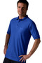 Unisex Cotton/Poly Pique Blend Short Sleeve Polo Shirt with Chest Pocket in Royal Blue - Available in Unisex Sizes XXS to  6XL  Item  # 750-1505