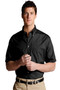 Men's Best Value Short Sleeve Uniform Work Shirt with Chest Pocket in Black - Available in Men's Sizes SMALL to 6XL-TALL Item # 750-1230