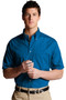 Men's Best Value Short Sleeve Uniform Work Shirt with Chest Pocket in Sapphire Blue - Available in Men's Sizes SMALL to 6XL-TALL Item # 750-1230