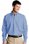 Men's Best Value Long Sleeve Uniform Work Shirt with Chest Pocket in Denim Blue  - Available in Men's Sizes SMALL to 6XL-TALL Item # 750-1280