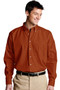 Men's Best Value Long Sleeve Uniform Work Shirt with Chest Pocket in Rust  - Available in Men's Sizes SMALL to 6XL-TALL Item # 750-1280