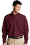 Men's Best Value Long Sleeve Uniform Work Shirt with Chest Pocket in Wine  - Available in Men's Sizes SMALL to 6XL-TALL Item # 750-1280