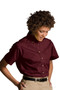 Ladies Best Value Short Sleeve Uniform Work Shirt with Chest Pocket in Wine - Available in Female Sizes XXS  to  3XL  - Item  # 750-5230
