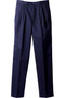 Men's Poly/Cotton Pleated Front Work Pants in Navy Blue - Available in Men's Waist Sizes 28-54- Item # 750-2670