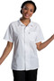 Button Front White Short Sleeve Cook Shirt with Stay Cool Mesh Back Available in Unisex Sizes XS-6XL- Item # 750-1305