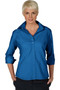 Ladies Lightweight Poplin 3/4 Sleeve Uniform Blouse in French Blue - Available in Female Sizes XXS  to  3XL  - Item  # 750-5040