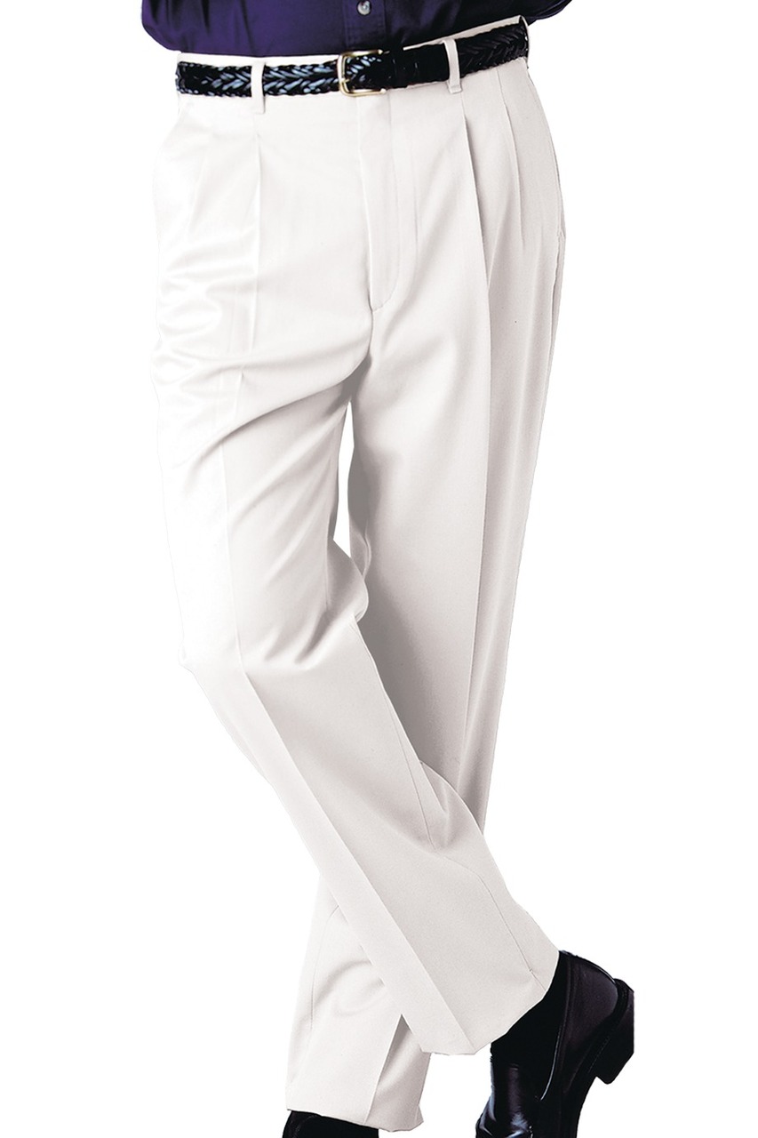 Off-White Pleated Duca Pants in Linen Cotton | SUITSUPPLY US