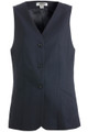 Women's V-Neck Sleeveless Washable Tunic Vest in Navy Blue - Available in Female Sizes XS-3XL- Item # 750-7575