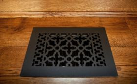 Scroll Cast Iron Vent Cover Vent and Cover