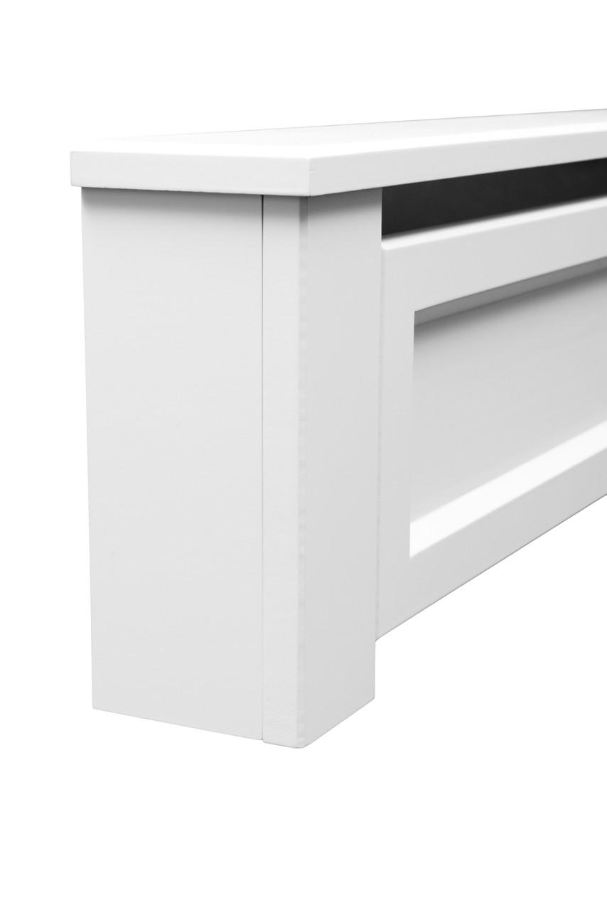 Shaker Style Wood Baseboard Cover Kit for 6 ft. in White