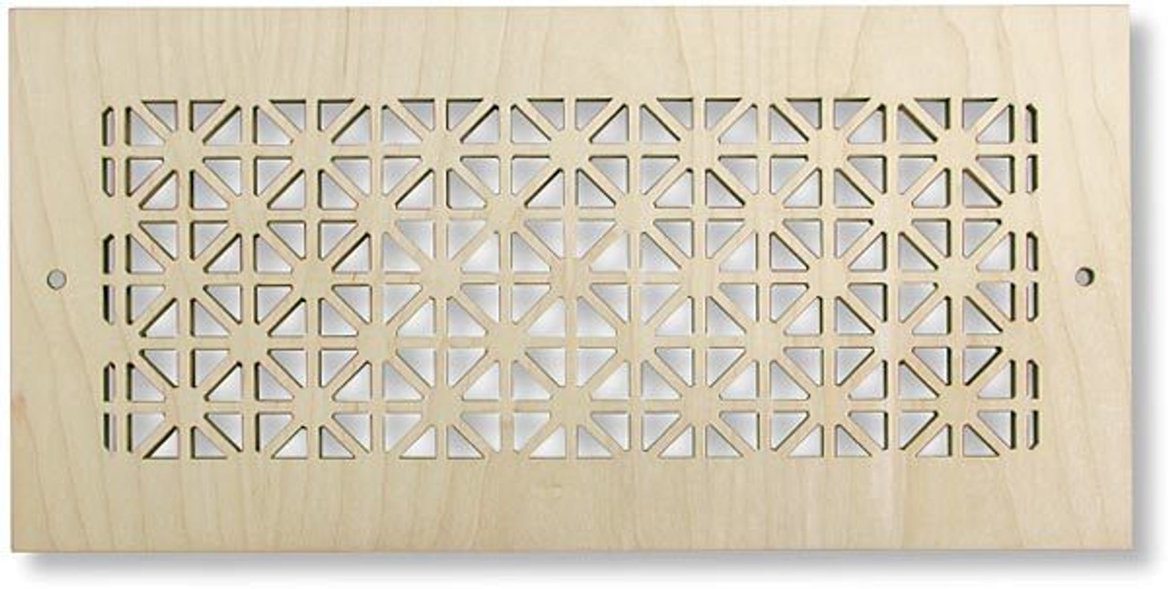 Wood Boxed Vent Cover Flush Mount Magnetic Frame (Maple finish) - 25 x 20  opening size (27 x 22 overall ) no mounting holes - Vent and Cover