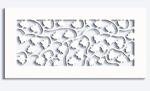 Custom Vine Access Panel (white)- 17"w x 8"h opening size (19"w x 10"h overall) With mounting holes, with access panel