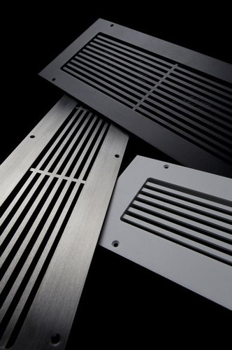 Custom Pro-Linear Vent Cover Return (White) - 13-3/4" x 6" opening size (16-7/8" x 8.5" overall) With mounting holes (1 each, left and right sides)