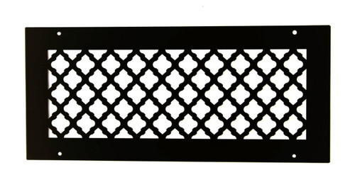 Custom Tuscan Vent Cover Return (White) - 26" x 14" opening size (28" x 16" overall) With mounting holes