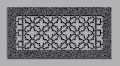 Custom Vintage Vent Cover Return (Bronze) - 24" x 4" opening size (26" x 6" overall) With mounting holes