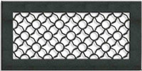 Custom Expo Vent Cover Return (White) - 23" x 12" opening size (25" x 14" overall) With mounting holes