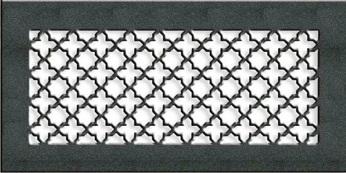 Custom Victorian Vent Cover Return Filter Frame (Oil Rubbed Bronze) - 25-3/4" x 14-5/8" opening size (27-3/4" x 16-5/8" overall) With mounting holes