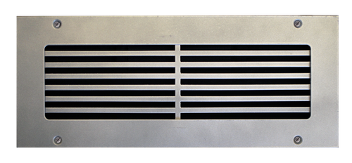 Custom Pro-Linear Vent Cover Return (White) - 48" x 9-5/8" overall size (46" x 7-5/8" opening size) With mounting holes, flat no frame, material thickness upgrade to 1/4" thick