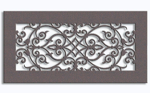 Corinthian Vent Cover Supply (Oil Rubbed Bronze) - 30" x 8" opening size (32" x 10" overall),  With mounting holes