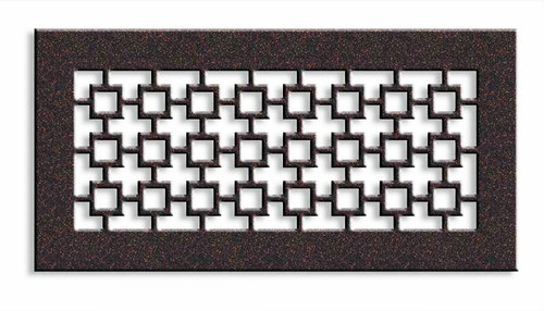 Santa Fe Vent Cover Return (Brushed Stainless) - 23" x 12.5" opening size (25" x 14.5" overall),  With mounting holes