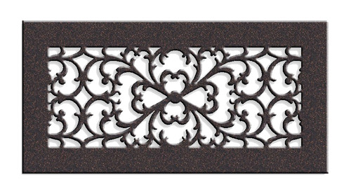 Charleston Return Vent Cover (Brushed Stainless) - 13.5" x 5.5" opening size (15.5" x 7.5" overall) With mounting holes