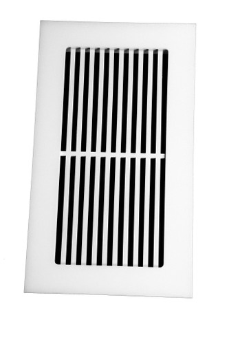 Pro-Vertical Vent Cover Return (White) - 7.5” x 13.5” opening size (9.5” x 15.5” overall),  no mounting holes