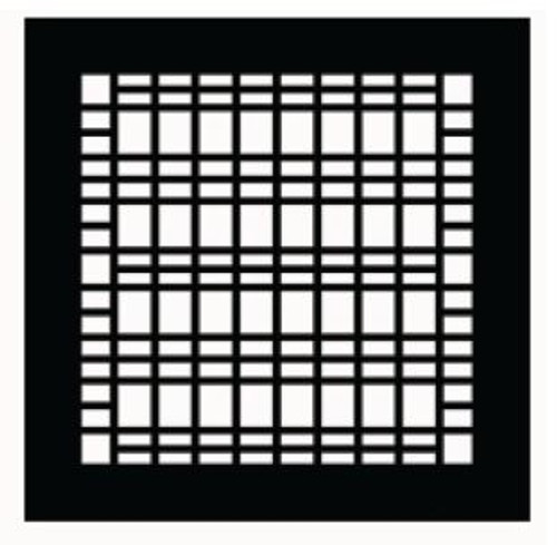 Custom Mission Vent Cover Return (Black) - 29" x 16" opening size (31.5" x 18.5" overall)  No mounting holes