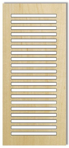 Wood Interesting Vent Cover Return (Maple) 17-3/4" x 31-5/8" (19-3/4" x 33-5/8" overall size), with mounting holes