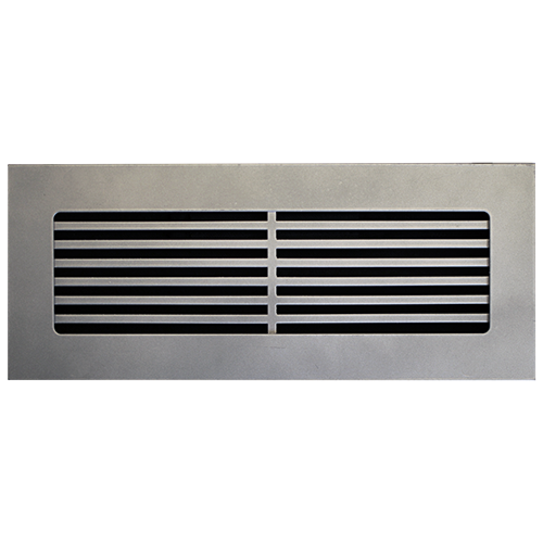 Pro-Linear Toe Kick Vent Cover Return (White) 18" x 2" opening size (19" x 9.5" overall),  with mounting holes (1 each left and right sides), flat no frame