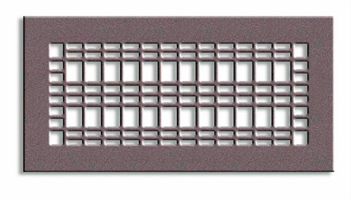 Mission Vent Cover Return (Oil-Rubbed Bronze) - 25.5" x 10" opening size (27.5" x 12" overall) With mounting holes