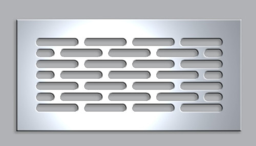 Vogue Vent Cover Return (Silver) - 30.5" X 3.5" opening size (32" X 5" overall) No mounting holes