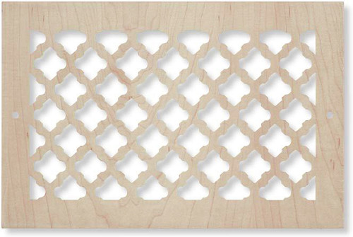 Custom Venty Pattern Vent Cover Return Filter Frame (maple) - 36" x 30" (38" x 32" overall) opening size no mounting holes