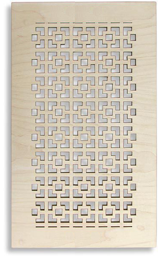 Wood Albion Vent Cover Return (Cherry) - 12" x 28.5" opening size (14" x 30.5" overall size) with Mounting Holes