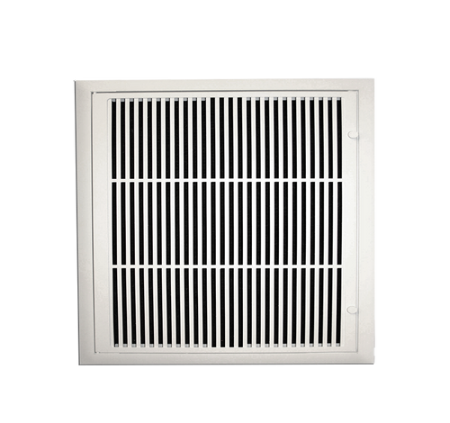 Pro-Vertical Vent Cover Return Filter Frame (White) - 13.75" x 13.75" duct opening (approximately 16" x 16" overall size), with mounting holes