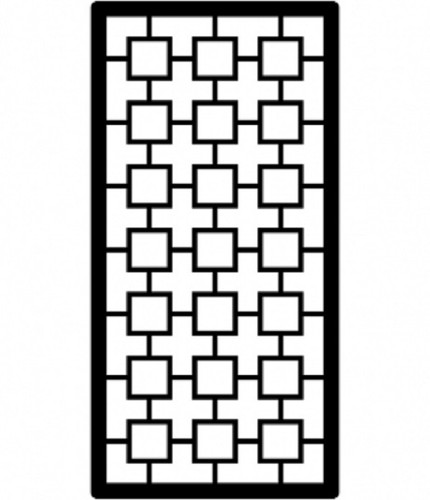 Santa Fe Cabinet Insert (White) - 17" x 26.5" opening size (19" x 28.5" overall), no mounting holes