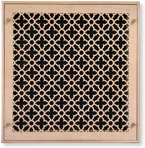 Excellence Vent Cover Return Filter Frame (Maple) 20" X 14" opening size (21" X 15" max overall size) with mounting holes