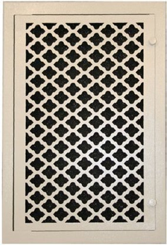 Tuscan Vent Cover Return Filter Frame (White) - 21.5" x 31.5" opening size (24" x 34" overall),  no mounting holes