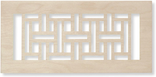 Wood Wunderbar Vent Cover Return (Paint Grade Maple finish) - 11" X 6" overall size, no mounting holes