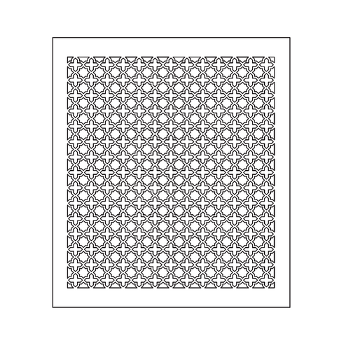 Victorian Vent Cover Return (Black) - 11.5" x 13" opening size (13.5" x 15" overall) no mounting holes