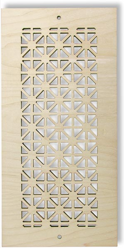 Wood Boxed Vent Cover Return (Paint Grade Maple finish) - 12" x 24"  opening size (14" x 26" overall ) with mounting holes