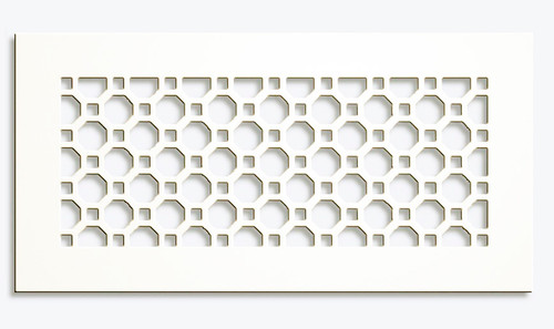 Cobblestone Vent Cover Return Filter Frame (White) - 35.5" x 22.5" opening size (38" x 25" overall) With mounting holes