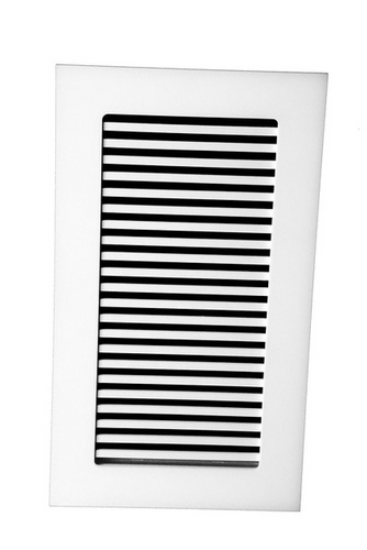 Pro-Linear Vent Cover Return (White) - 3.5" x 7.5" opening size (5" x 9" overall size) with mounting holes