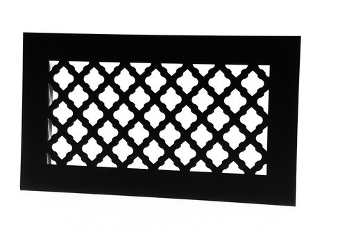 Tuscan Vent Cover Return (Black) - 12.5" x 11" opening size (14.5" x 13" overall) with mounting holes