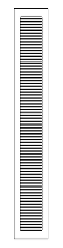 Pro-Linear Vent Cover Return (White) - 3" x 27" opening size (4.5" x 28.5" overall size) with mounting holes