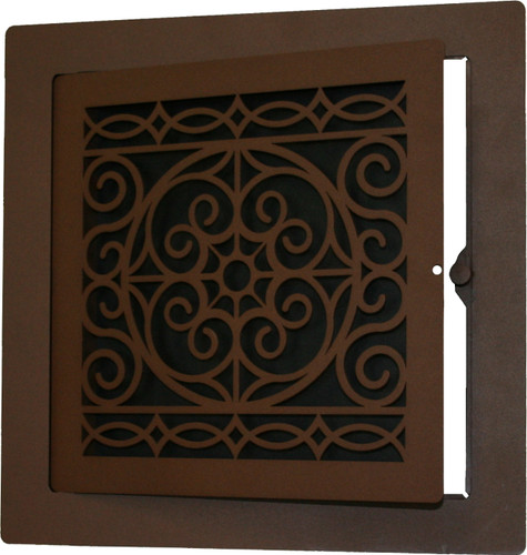 Omni Access Panel Vent Cover (Oil-Rubbed Bronze) - 10"w x 10"h opening size (12.25"w x 12.25"h overall) with mounting holes, add solid backer